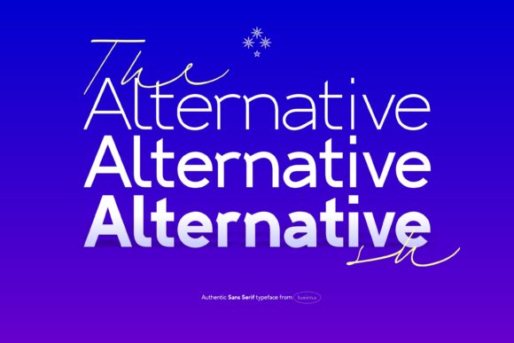 Alternative SH: The Modern Sans Serif for Bold Branding