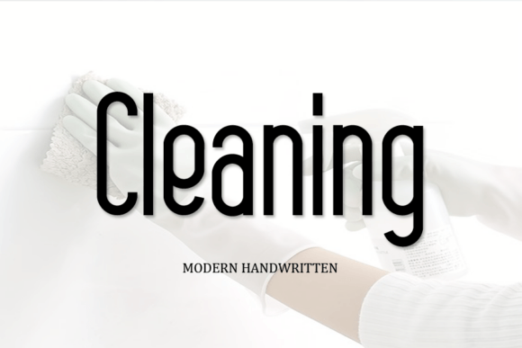 Cleaning: A Handwritten Script for Authentic Design
