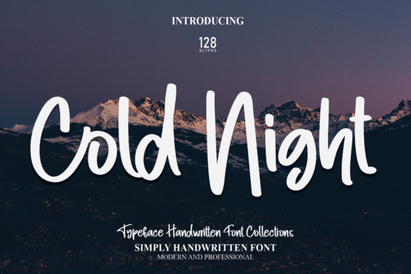 Cold Night Font: A Handwritten Script for Authentic Design