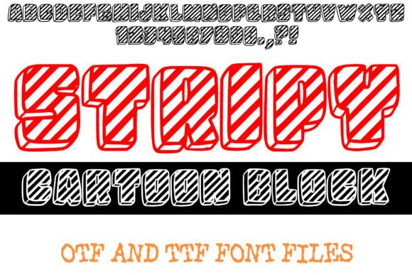 Inject Retro Energy: The Stripy Cartoon Block Font