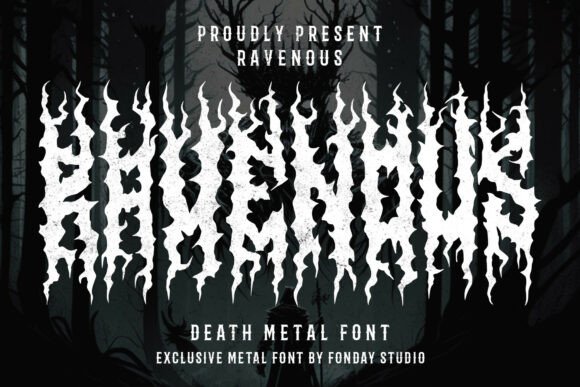 Ravenous: Capturing the Savage Energy of Metal in Typography