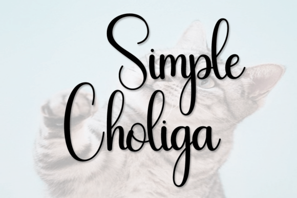 Simple Choliga: A Handwritten Script for Authentic Design