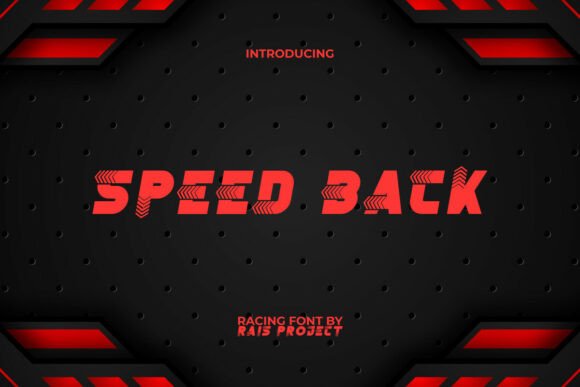 Speed Back: The Display Font with a Racing Heart