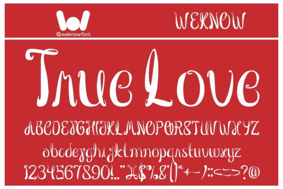 True Love: A Script Font for Heartfelt Branding